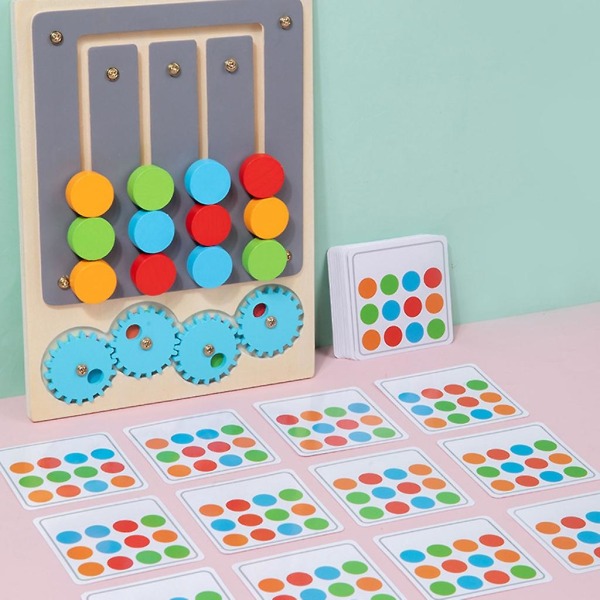 Logisk spil Uddannelse Farve Form Matchende legetøj Børn Hjerneudvikling Ressource Børn Børn Klasseundervisningslegetøj (FMY)