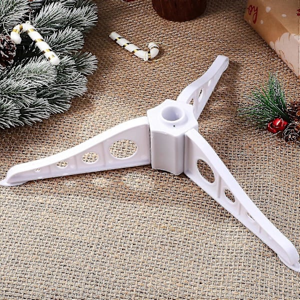Julgransställning, Plast Julgransfot Konstgjord Julgranshållare Universal Julgransställningsfot Hållare (FMY) White 15cm