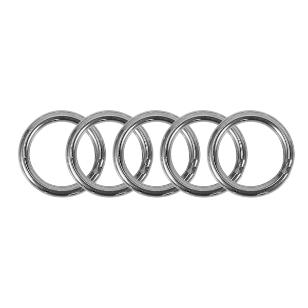 x 30mm rustfritt stål stropping sveisede runde O-ringer 10 stk  (FMY) silver
