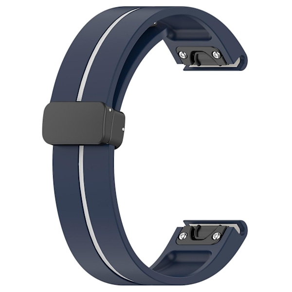 Urklokkebånd i svart spenne med dobbel farge for Garmin Tactix 7 Pro/Fenix 7X/6X/6X Pro/5X Plus 26 mm (FMY) Multicolor Style B Garmin Tactix 7 Pro