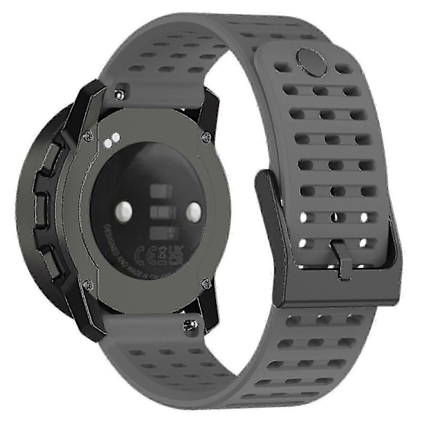 Sportsrem til Suunto Vertical/9 Peak Pro/9 Peak/5 Peak, 22mm silikone urrem (FMY) Grey