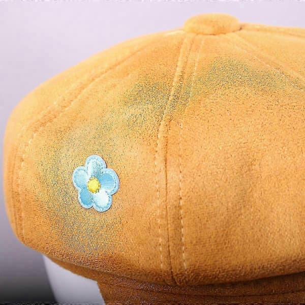 KPop-inspirert Baker-caps for gutter og tenåringer - Gul Cosplay-hatt (FMY)