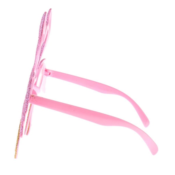 6 stycken rosa rosor tropiska flamingo solglasögon strandfest klä upp glasögon (FMY)