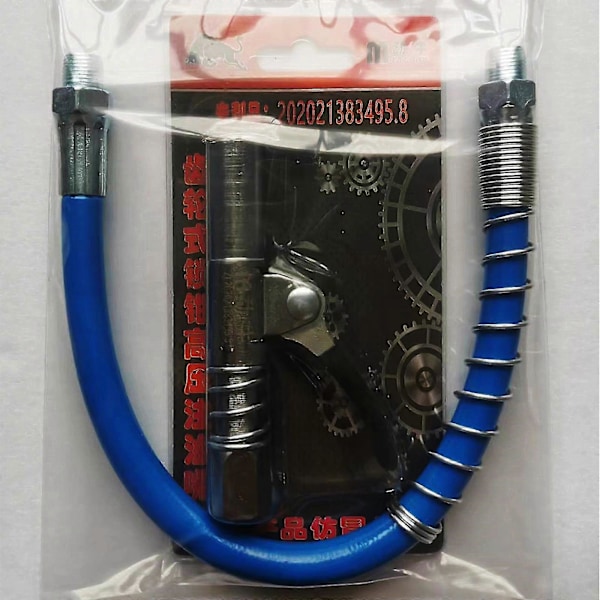 Fedtsprøjte Kobling - Fedtsprøjte Spids, Smørenipler, Kraftig Hurtigudløser Fedtkobling Kompatibel Med Alle Fedtsprøjter 1/8\" Npt Ender (FMY) A with Hose