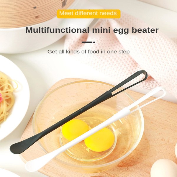 Multifunktions mini plast æggepisker Æggepisker Køkken Krydderi rørestang (FMY)