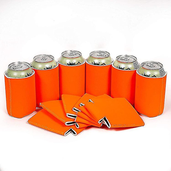 6 kpl Tyhjiä Olutpullon Kylmälaukkuja Neopreenistä Olutpullon Kylmälaukku Juomapullon Pidike Hylky (FMY) Orange