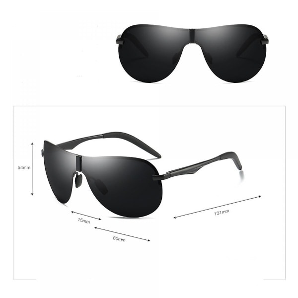 Polariserede solbriller til mænd, kvinder - Solbriller til kørende Uv400-beskyttelse (FMY)