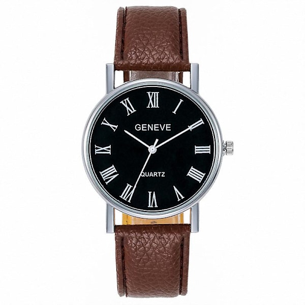 Drengeur Herre Studerende Business Casual Mode Trend Bord Med Digital Overflade Armbånd (FMY) White and black