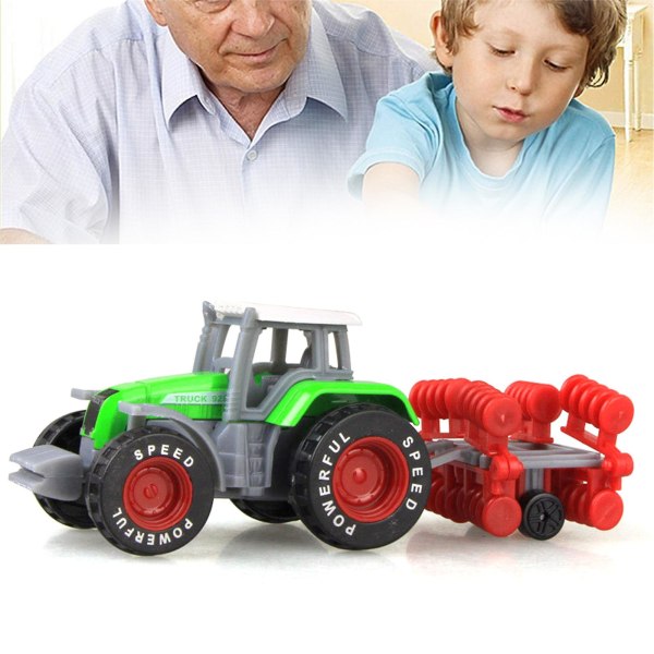 Farm Tractor Toy Kids Pull Back Car Set For Boys/girls Birthday Gifts  (FMY)