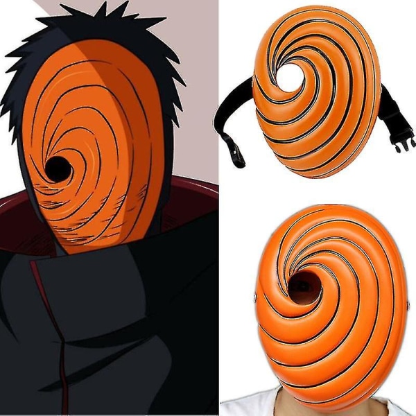 Cosplay Maske Rekvisitter Uchiha Obito Oransje Harpiks Fest Halloween Tobi Maske Gave