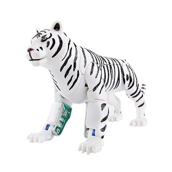 Pedagogisk Transform Djur Robot Action Figur Leksak Gåva För Barn Småbarn Djurfigurer Modell Transformation Toy (FMY) Tiger