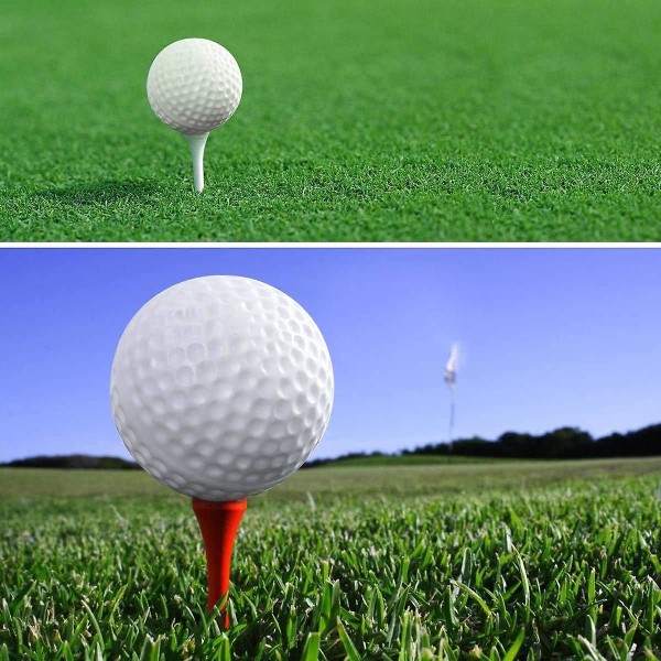 10 stk 41 mm golfballer innendørs utendørs treningsballer for barn Barn golfspiller (hvit) (FMY)