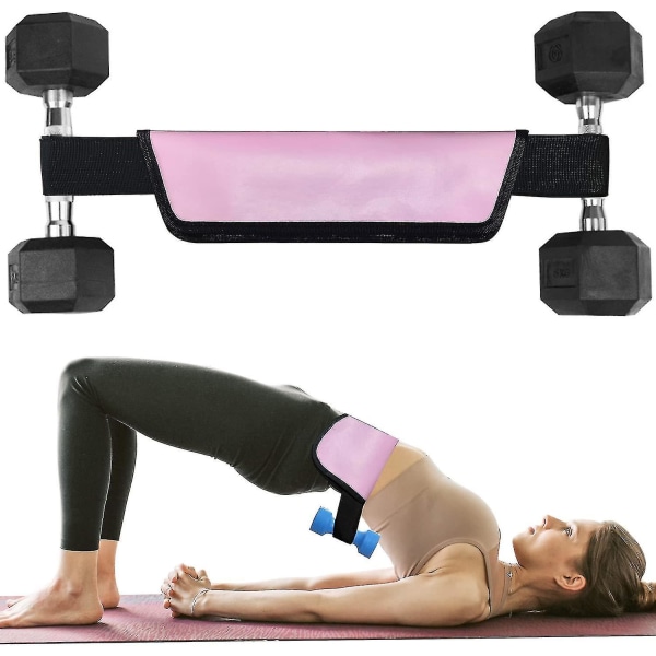 Hip Thrust Bælte til Dumbbells Kettlebells, Booty Bælte til Hip Thrust, Hip Bælte Pude til Squats, Glute Bridges (FMY)