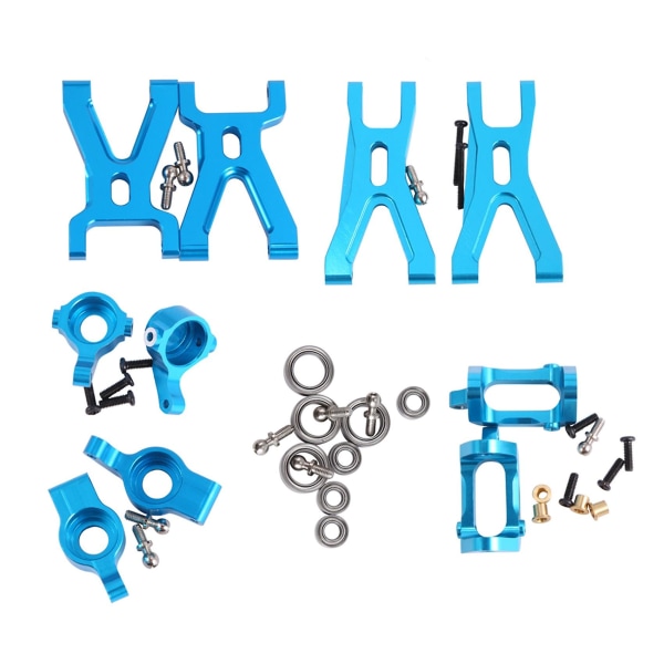 Uppgradera fjädringsarm & fram/bakre nav C-säte delar kit för Wltoys A959 A979 A959b A979b K929 Rc C  (FMY) blue