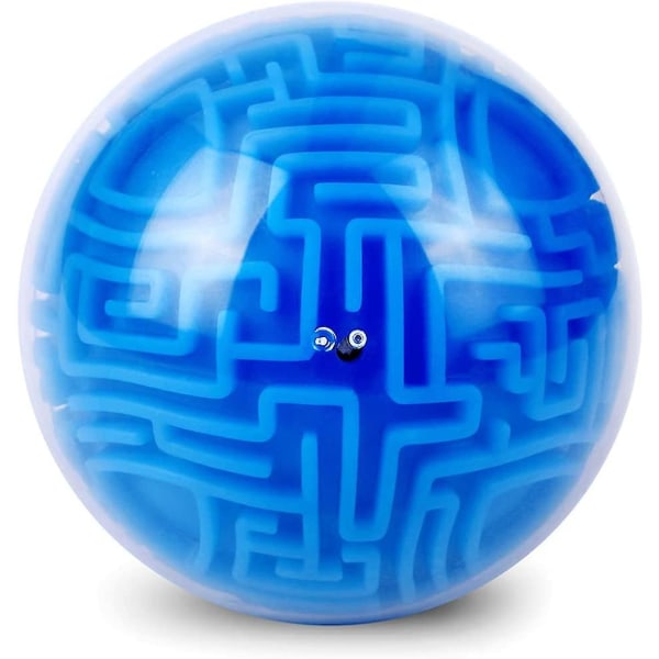 3d Maze Ball Magic Labyrinth Brain Teaser Puslespill Intelligens Challenge Observer Trening Lekespill Gave Til Barn Voksen Eldre (blå) (FMY)
