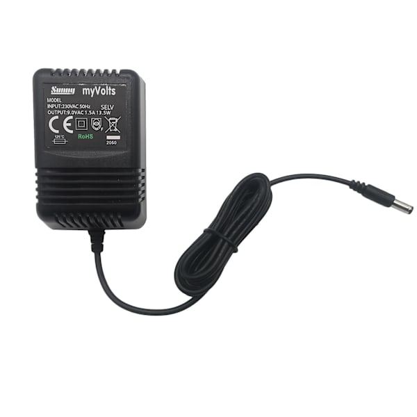 9V myVolts erstatningsstrømadapter kompatibel med Line 6 POD XT Live Effects-prosessor (FMY)