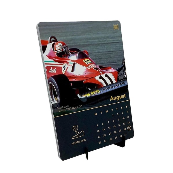 1 st Bilkalender 2024 F1 Racing Calendar 2024-2025 Kalender Hemkalender, 2024 Formel 1-kalender för F1-fans (FMY) Black
