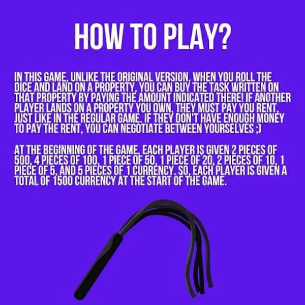 Parspill for Par, Voksen Par-Monopoly Brettspill, Date Night Ideer, Intimitet Kortstokk for Par, Soveromsspill for Par, Forhold (FMY) 1pc