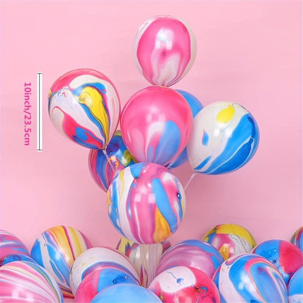 [Snabb leverans] 100 Vibrerande Färgglada Latex Vortex Ballonger - Festdekorationer för Födelsedagar, Bröllop och Firanden - Perfekt för Tie Dye (FMY) 100pcs