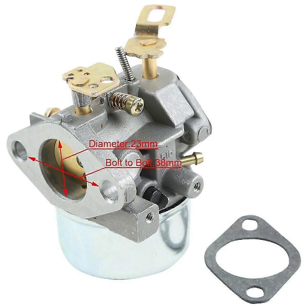 Säädettävä kaasutin sopii Tecumseh 8/9/10HP lumiluiskan 640349 640052 640054 (FMY) silver