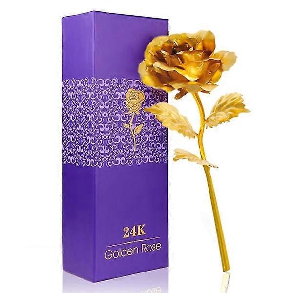 24 Karat Förgylld Roséguldros 24k i Presentförpackning guld (FMY)