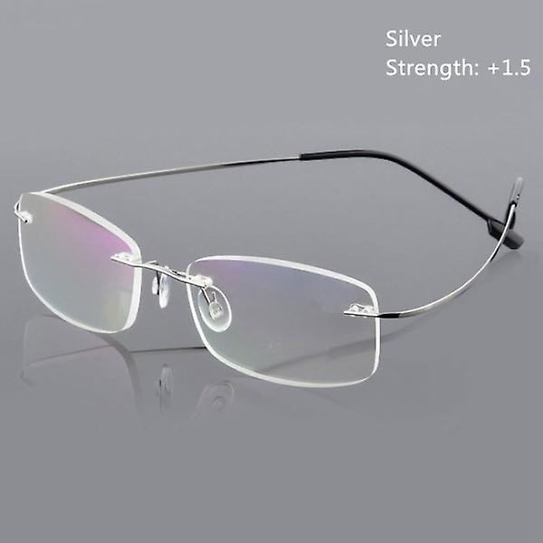 Lesebriller Spectacle memory Titanium  (FMY) silver Strength-150