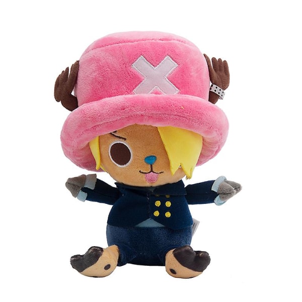 One Piece plysj leker størrelse 25cm Anime figur Luffy Chopper Ace Law søt dukke barn eller kjæreste bursdag Halloween Xmas gaver  (FMY) E 25CM