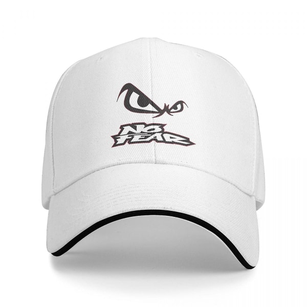 No Fear Baseball Cap Derby Hat Lyxig keps Rave Sommarhattar Pojkkeps Damkeps (FMY) White