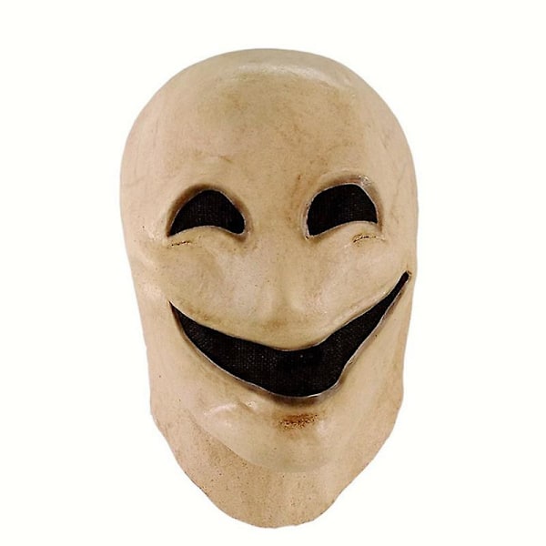 Smile No Face Man Latex Mask Full Head Horror Faceless Disguise Cosplay Scary Alien Helmet Halloween Costume Mask För Män (FMY) No Face Man Mask