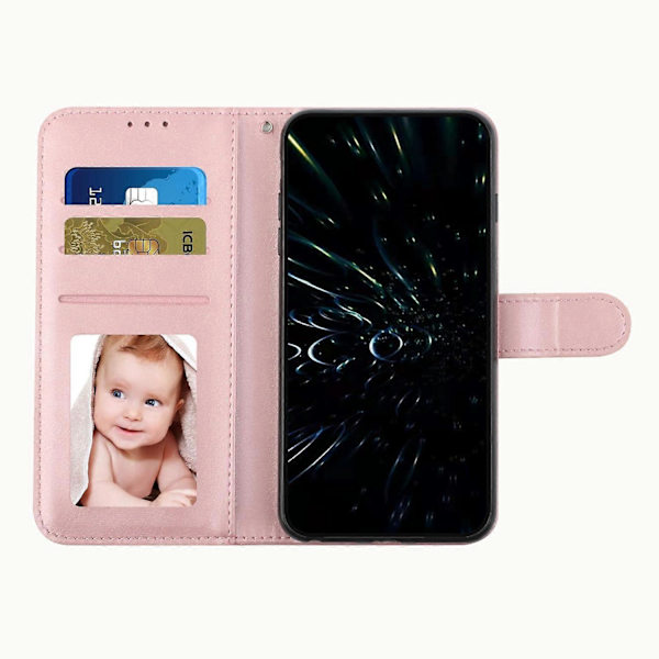 Sydd Kalvskinnfodral för Redmi 14C 4G (FMY) Red gold
