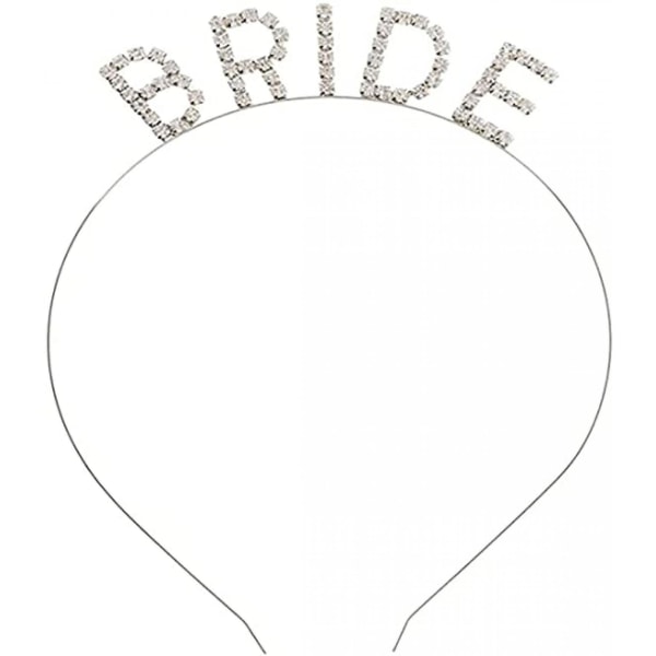 Celebration Rhinestone Bride Pandebånd Tiara Til Kvinder Piger Prinsesse Crown Accessories----sølv,wz-481 (FMY)