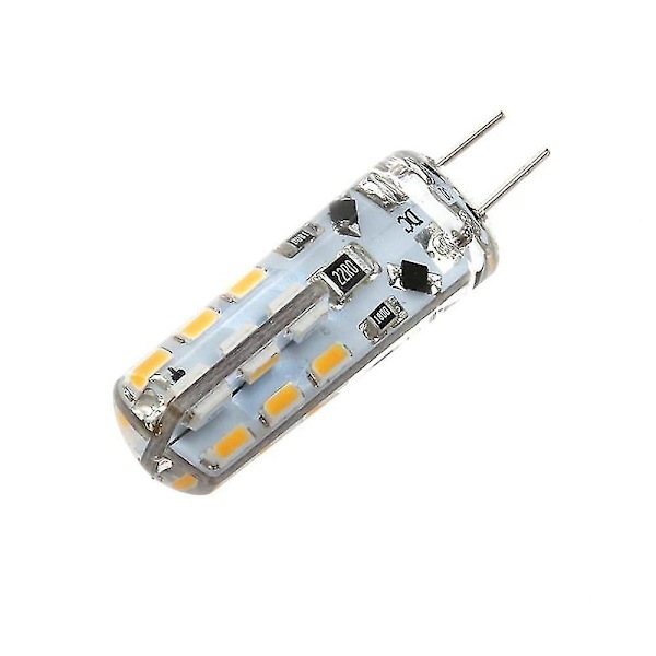 10 st G4 LED-lampa Bi-pin sockel Lampe Spot 3014 Smd 24 lysdioder 20w Halogenlampa motsvarande 1,5w Pour Mais  (FMY) White