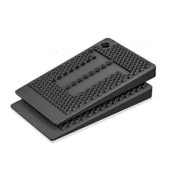 Bordshims Premium Bløde Møbelpuder Nivelleringsfødder Restaurant Plastshims (20 stk., Sort) (FMY)