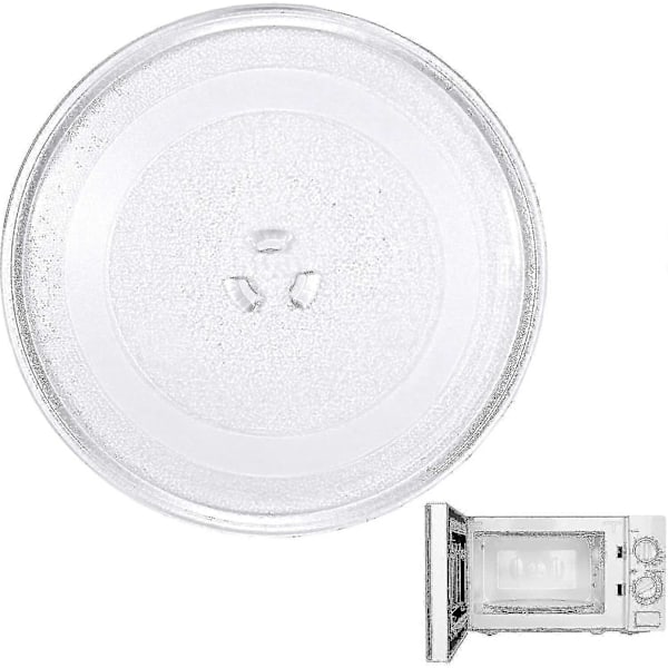 Roterende plade til mikrobølgeovn, glas, 25,5 cm, transparent (FMY)