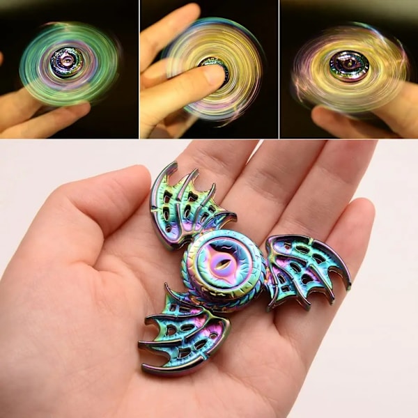 Dragon Wings Eye Tri Fidget Spinner Metal Hånd Spinner Lav Støj Høj Hastighed Fokus Legetøj med Stål Selvsmørende Leje (FMY) set 3