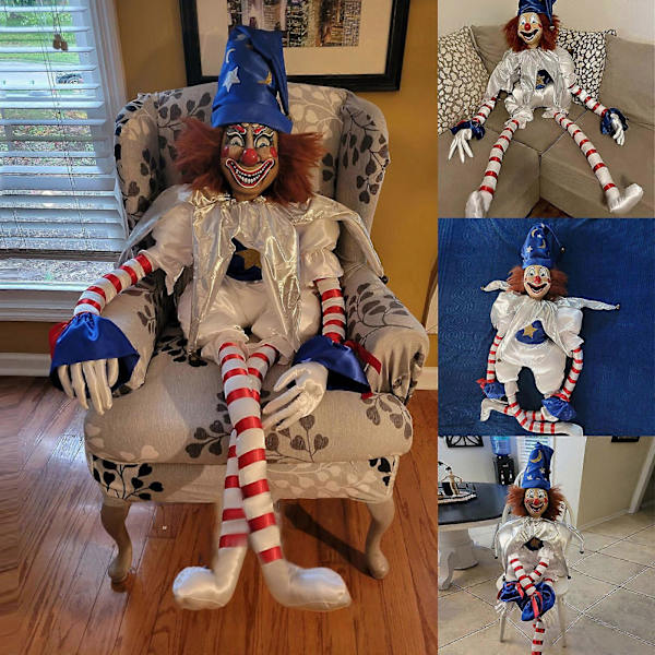 Poltergeist Clown Docka Läskig Clown Plysch Docka Leksaker Mjuk Fylld Docka Dec, 100% Ny (FMY)