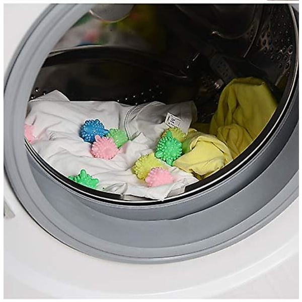 100 kpl pyykkipallo, pesukone, pyykinpesupallo, 4,5 cm, kiinteä PVC Magic Dekontaminaatio, käämitystä estävä vaatteiden hoitopallo (satunnainen väri) (FMY)