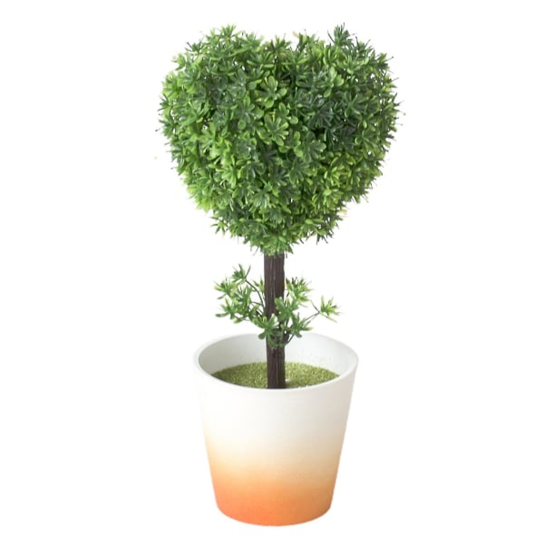 Kunstige planter Falske plommeblomster Landskapsarbeid Plast Fest bryllup Simulering Topiary Tree For Living Room (FMY)