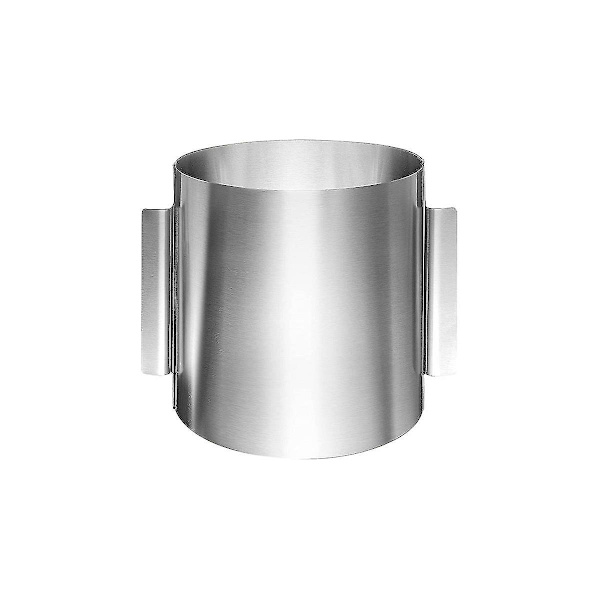 2023 - Justerbar Kagering Høj 20 Cm - Rustfrit Stål Bage Ring Justerbar - Høj Bageform Til Ea-fg  (FMY) silver