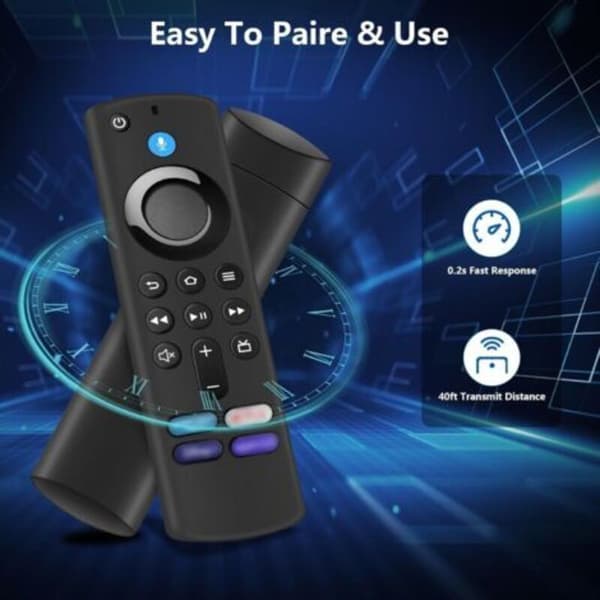 Röstfjärrkontroll (3:e generationen), 4 snabbvalsknappar för Smart TV (Lite, Gen 2, 3, 4K, Cube)（FMY）