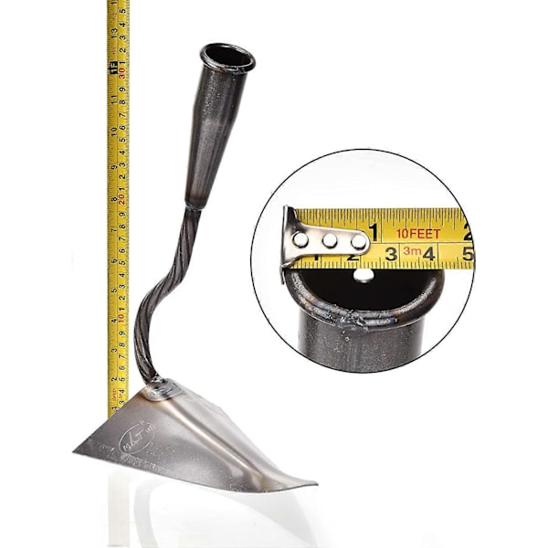 Premium Handplog Hacka, Tuff Svetsad Warren Hacka, 34 cm Kvalitetsstål?Trädgårdslandskap Triangelhacka, Ergonomiskt Ogräsverktyg?för Enkel Trädgårdsskötsel (FMY)