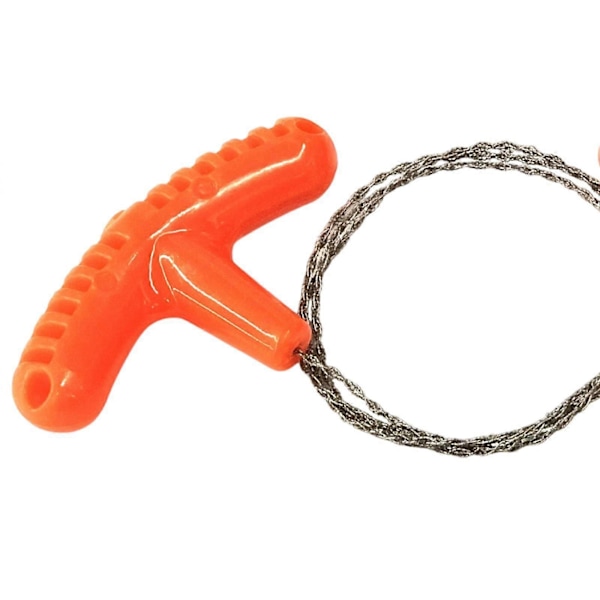 Rustfri ståltrådssav PVC-rør skæreværktøj til overlevelse rejse nødsituation sort (FMY) orange 70cm