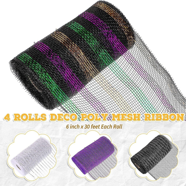 4 ruller mesh bånd, metallisk folie mesh bånd metallisk mesh bånd til dør (FMY)