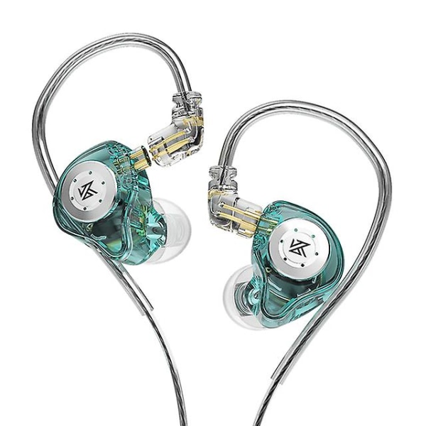 Edx Pro Hifi Bass-øretelefoner Magnetisk dynamisk enhed Sportløb 3,5 mm In Ear Monitor Stereo Støjreduktion Med opbevaringspose  (FMY) cyan no mic