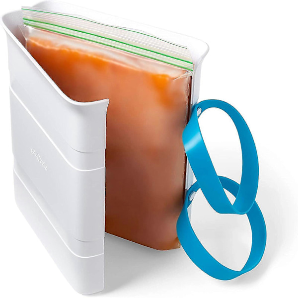 1/2-pack Frysmat Block Maker, Matlådebehållare för att Frysa Rester och Soppa - SNNGV (FMY) 1pcs