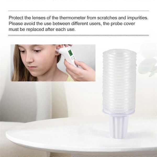 120 st Engångsskydd för Örontermometer, för Braun ThermoScan Modeller (FMY) transparent