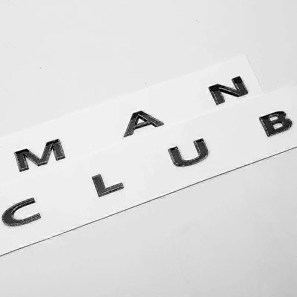 3D ABS Svart Clubman Logo Countryman Emblem Bokstaver Klistremerke Bagasjeromsmerke For Mini Cooper S Countryman R60 F60 Tilbehør Zekai (FMY) Chrome Countryman