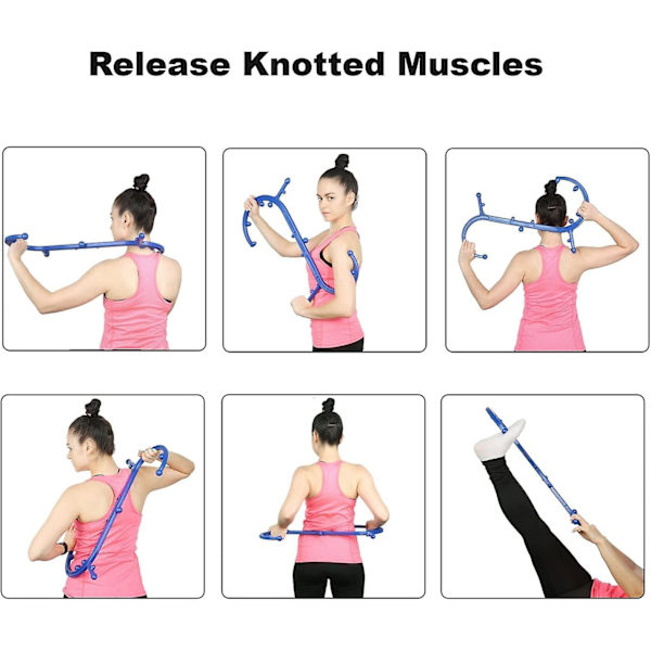 Trigger Point Massager Självmassageverktyg, Nedre Ryggmassager, Nackmassager, Axelmassager  (FMY)