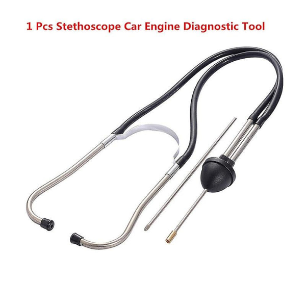 Bilcylinderstetoskop i rostfritt stål Onormalt ljud Diagnostikenhet Professionellt autostetoskop Bilmotorblocktestare Diagnostiskt verktyg (FMY)