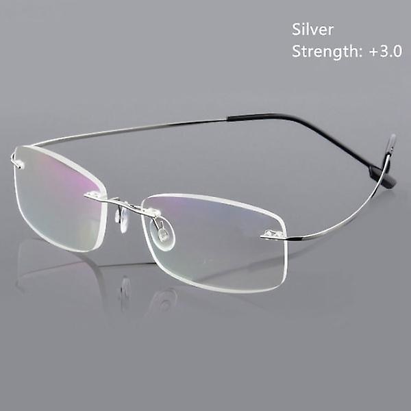 Lesebriller Spectacle memory Titanium  (FMY) silver Strength-300